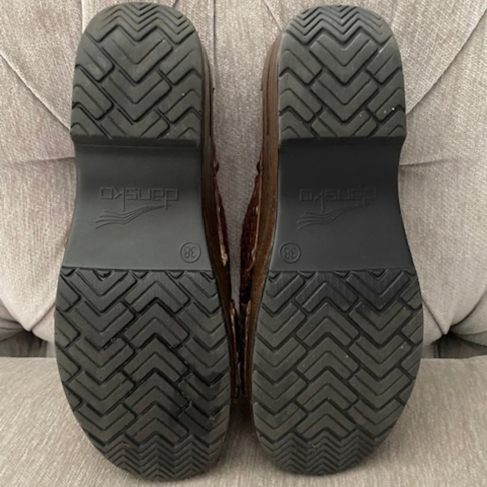 Dansko Mila Slides - Woven Leather in beautiful Cordovan - VGC Size 38 - Picture 5 of 5